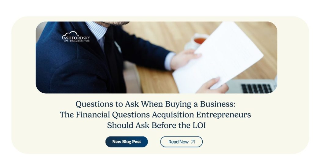 Questions to Ask When Buying a Business